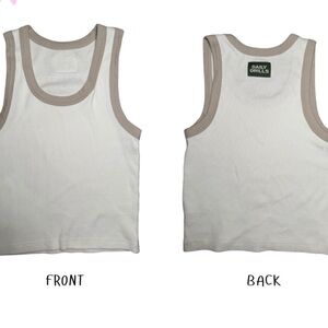 Daily Drills Tank Top with Tan Trim